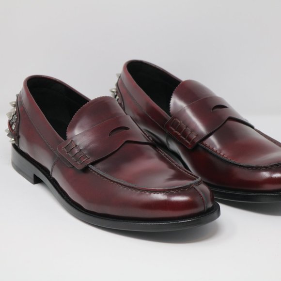 COACH Studded Spiked Leather Dress Loafers G1703 - Picture 1 of 14